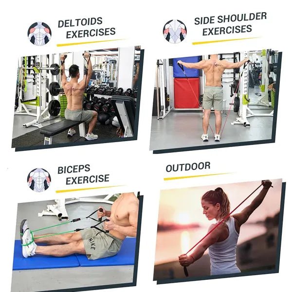 5 PC Set Resistance Band Resistance Bands, Exercise Bands, Exercise Resistance Bands, Exercise - VIRALCORE HEALTH