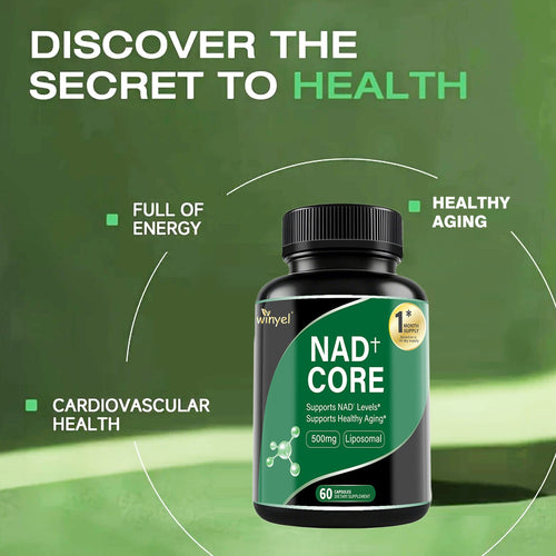 60 Capsules Of High - concentration Liposomal NAD Enhancer - Energy, Focus, And Healthy Aging, Containing Nicotinamide Riboside, Resveratrol, And Rutin - High - quality, High - purity Formula - VIRALCORE HEALTH