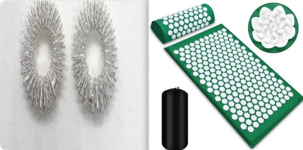 Acupressure Massage Mat With Needles Set Back Massager For Neck Foot Kuznetsov's Applicator Massage Pad Yoga Mat With Pillow - VIRALCORE HEALTH