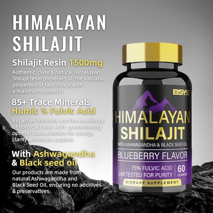 BSYS SHILAJIT GUMMIES 60'S - VIRALCORE HEALTH