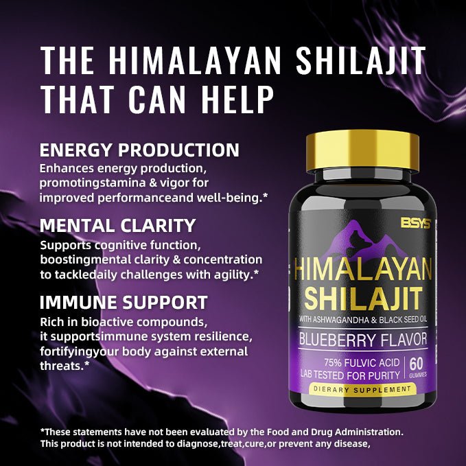 BSYS SHILAJIT GUMMIES 60'S - VIRALCORE HEALTH