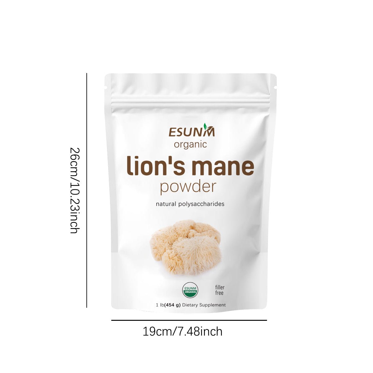 Food Health Organic Lion Bristle Mushroom Powder - VIRALCORE HEALTH