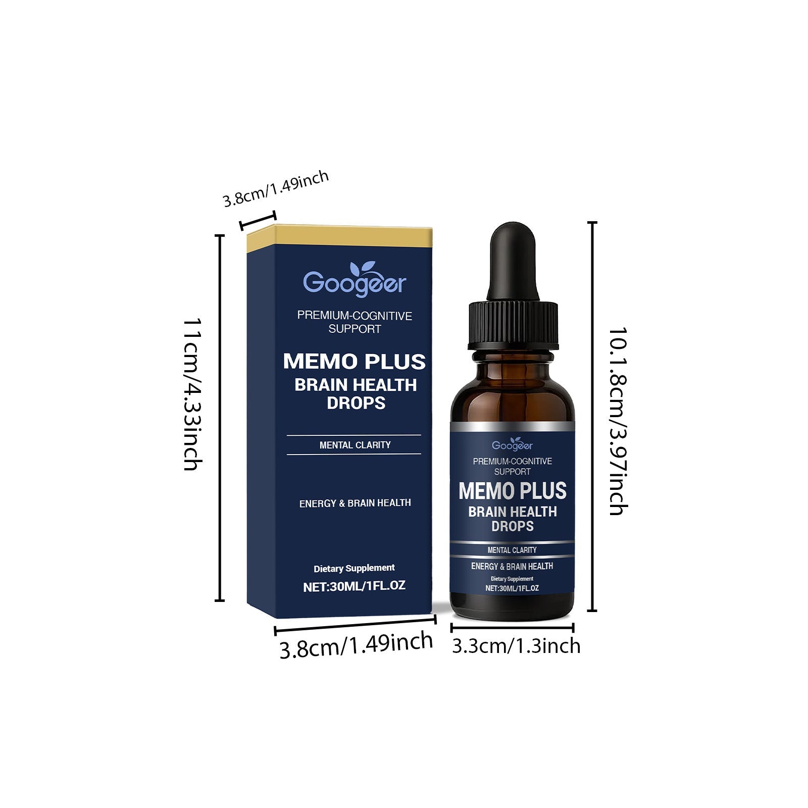 Googeer Brain Health Drops Body Treatment - VIRALCORE HEALTH