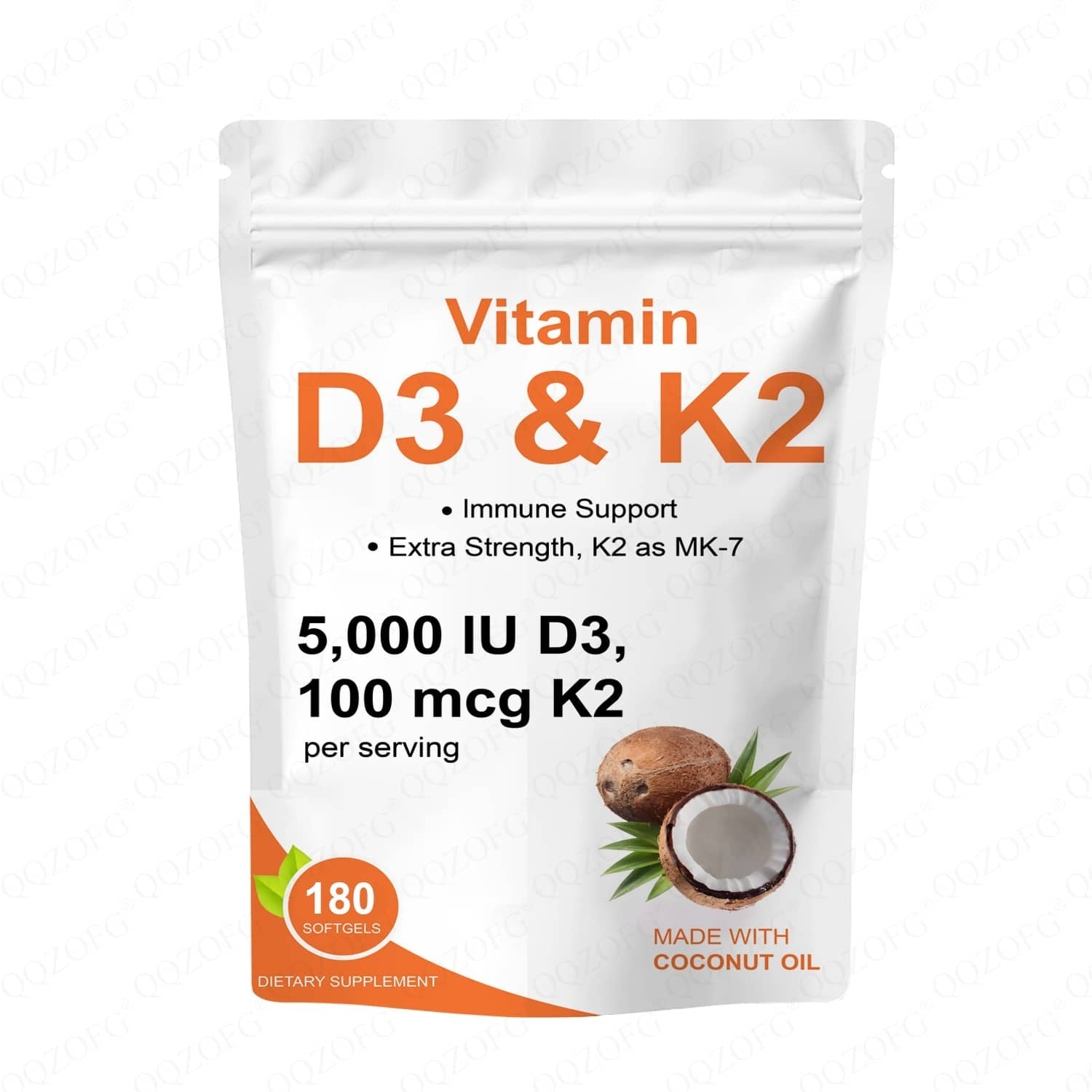 Hot Sales Vitamin D3k2 Softgels Immune & Heart Support With Coconut - VIRALCORE HEALTH
