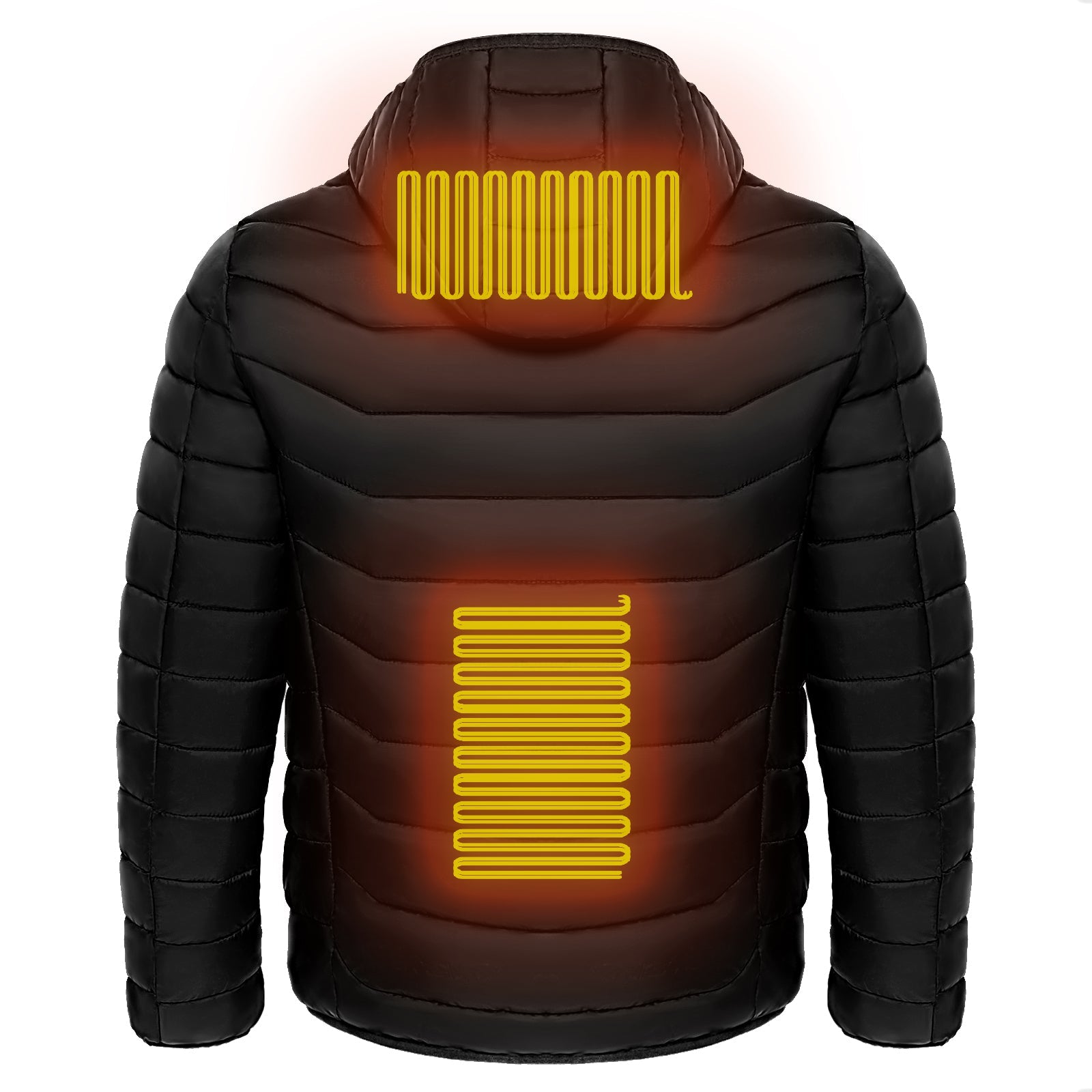 Men Heated Puffer Jacket Electric Heating Coat Insulated Hood Windbreaker 9Heat Zones - VIRALCORE HEALTH