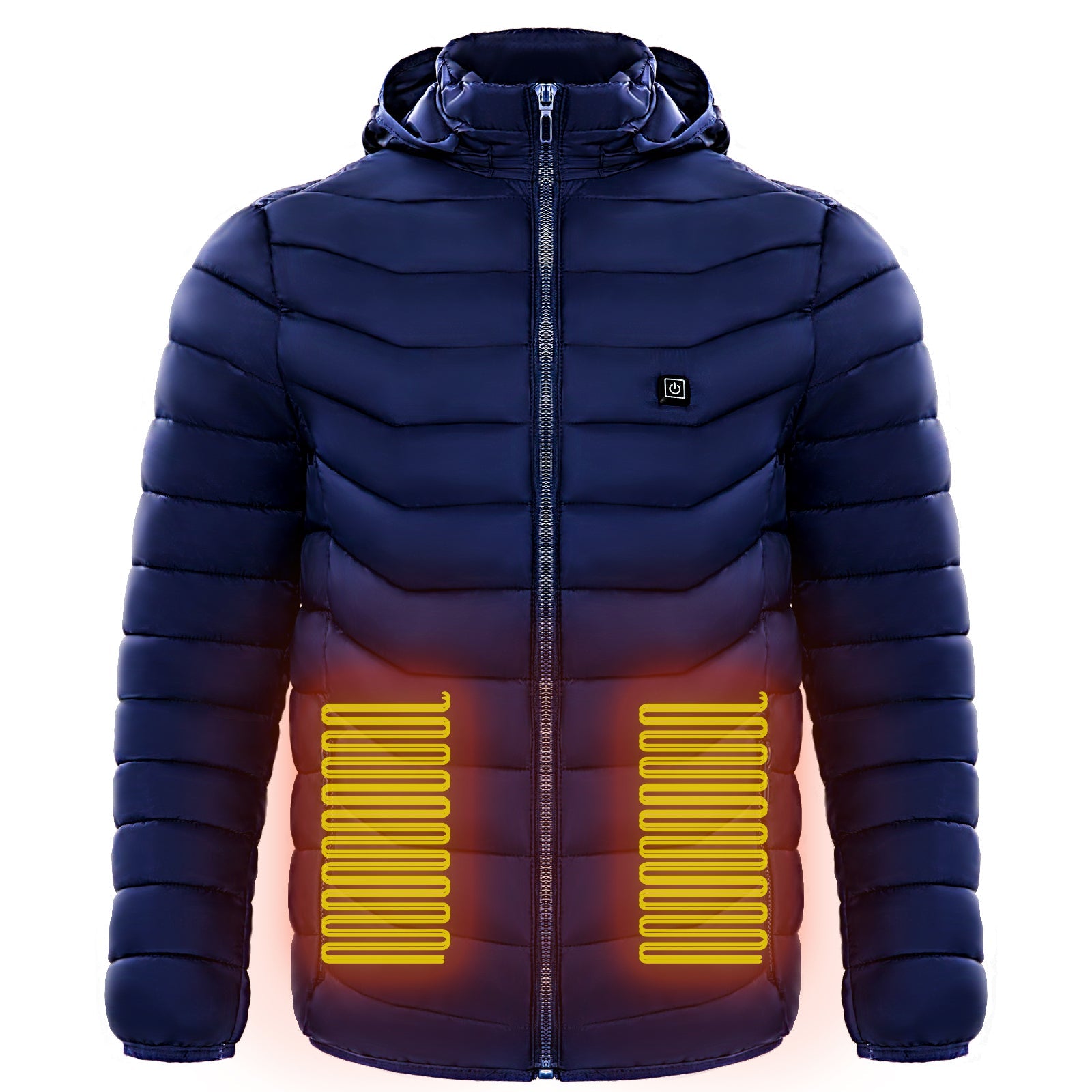Men Heated Puffer Jacket Electric Heating Coat Insulated Hood Windbreaker 9Heat Zones - VIRALCORE HEALTH