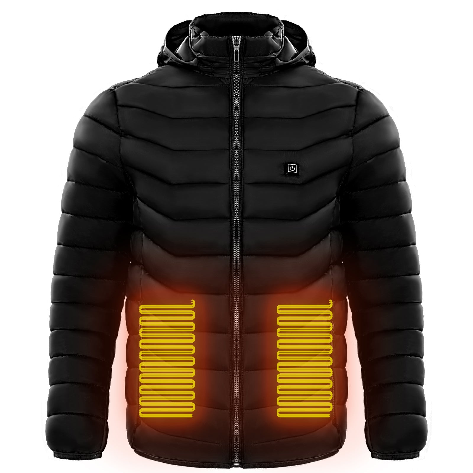 Men Heated Puffer Jacket Electric Heating Coat Insulated Hood Windbreaker 9Heat Zones - VIRALCORE HEALTH