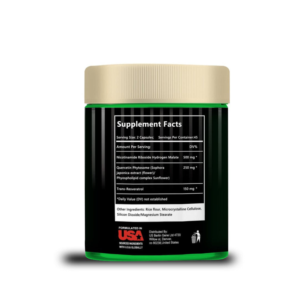 NAD Cellular Renewal Capsules 80 Capsules 2 Month Cellular Revitalization Cycle Triple Defense For Skin Elasticity Cognitive Boost Immune Resilience - VIRALCORE HEALTH