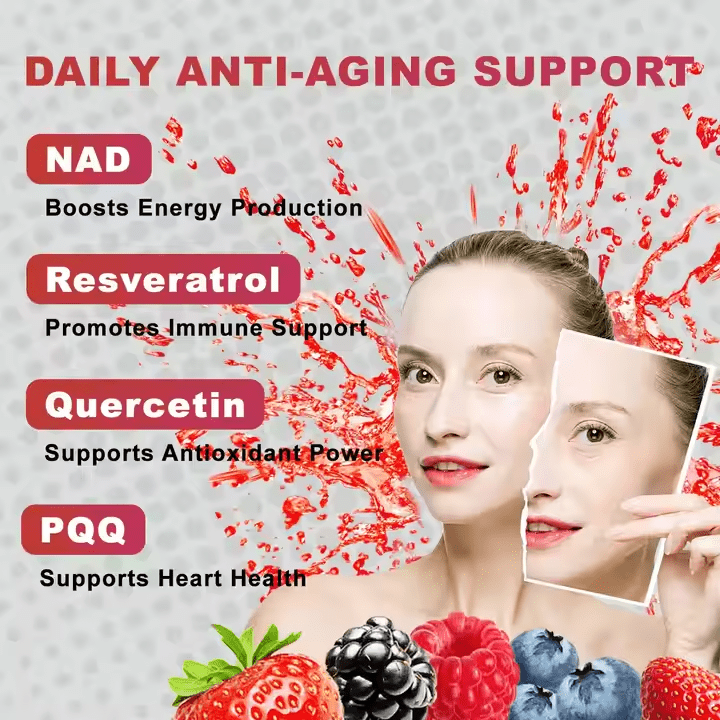 NAD Liquid Supplement Nicotinamide Riboside Supplement With Collagen - VIRALCORE HEALTH
