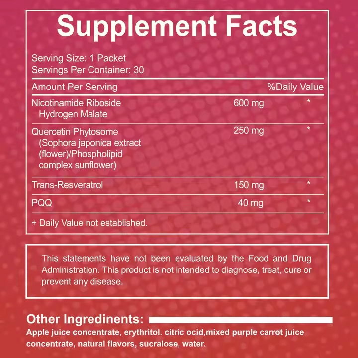 NAD Liquid Supplement Nicotinamide Riboside Supplement With Collagen - VIRALCORE HEALTH