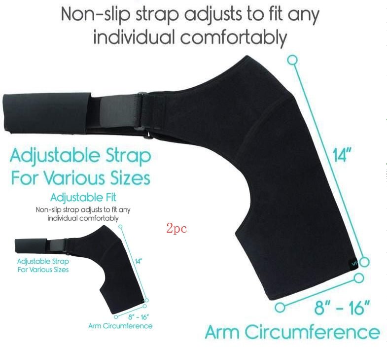 Neoprene Brace Dislocation Injury Arthritis Pain Shoulder Support - VIRALCORE HEALTH