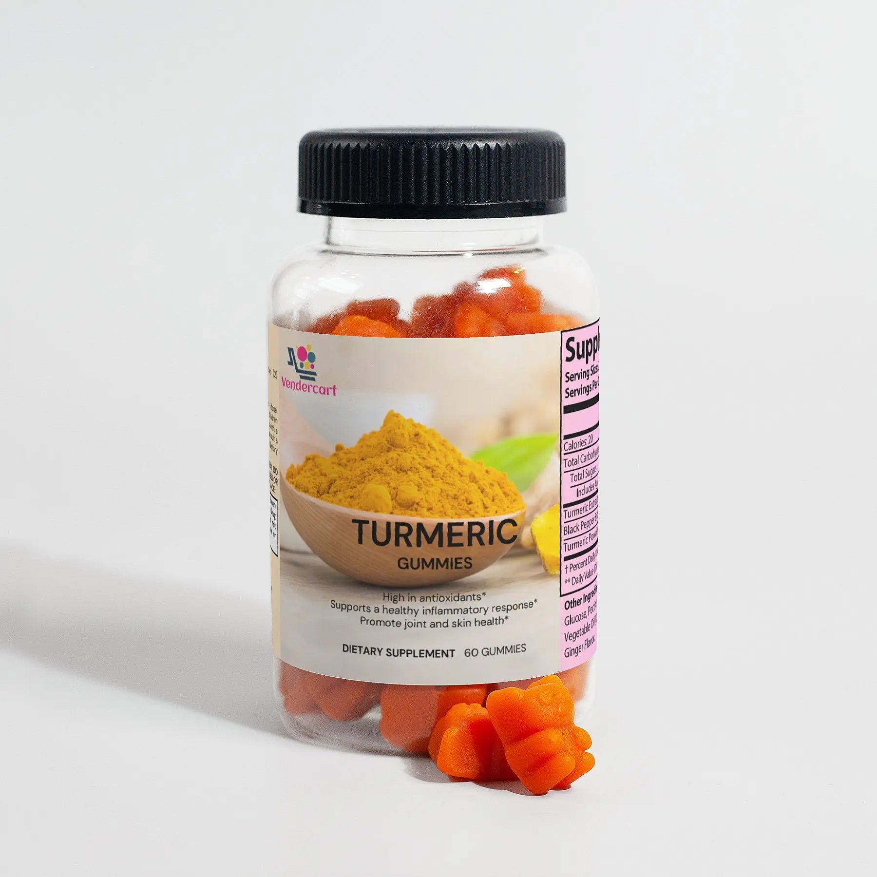 TURMERIC GUMMIES POWERFUL ANTI INFLAMATORY AND JOINT SUPPORT - VIRALCORE HEALTH